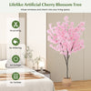 6.5 FT tall artificial cherry blossom tree with 900 pink flowers, perfect for indoor decoration, requires no.