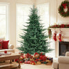 Artificial Christmas Tree with Branch Tips and Warm White LED Lights-7 Feet - Gallery View 1 of 12