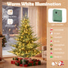 6-foot artificial Christmas tree with 260 warm white LED lights, featuring 8 lighting modes for festive decoration.