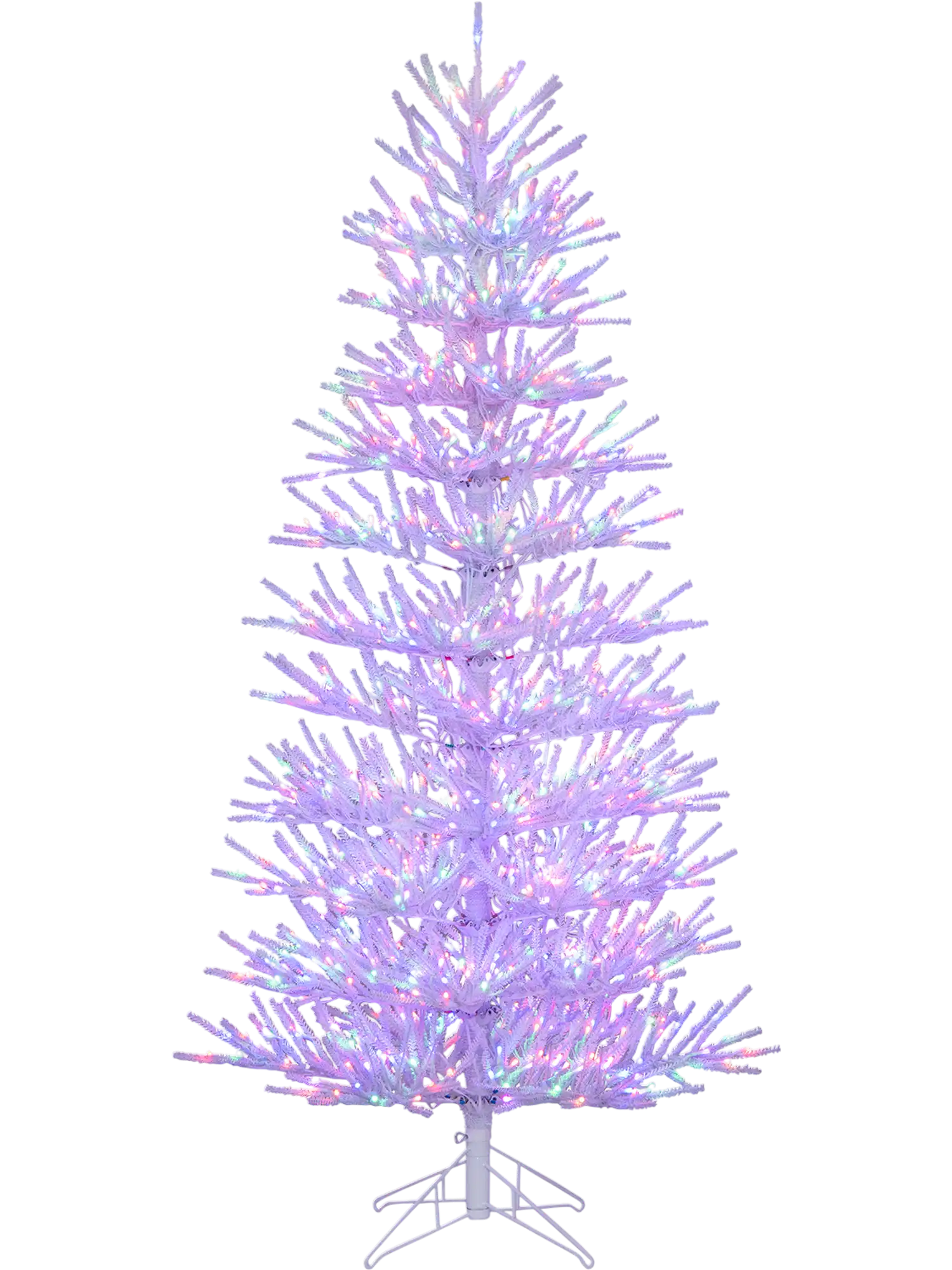 Costway 7' Pre-lit Artificial Christmas Tree Hinged 820 Tips 68352179 New