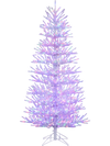 7 FT Artificial Pre-lit Christmas Tree Hinged Xmas Tree with 820 Coral-like Branch Tips