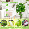 44-inch artificial crabapple tree with adjustable branches, allergy-proof pongee fabric leaves, perfect for home decor.