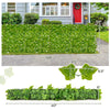 Artificial ivy privacy fence measuring 120 x 40 inches, featuring dense, non-fading PE leaves for indoor and outdoor.