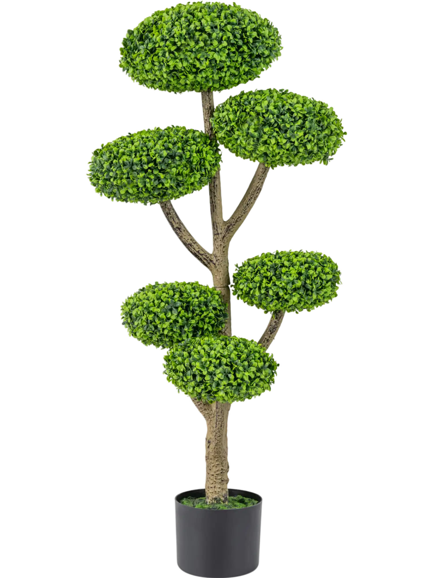 Costway 6 Ball Artificial Topiary Tree Indoor/Outdoor Realistic Trunk 15432893 New