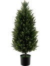 3 feet artificial topiary cedar tree with a robust simulated trunk and realistic leaves, ideal for stylish indoor.