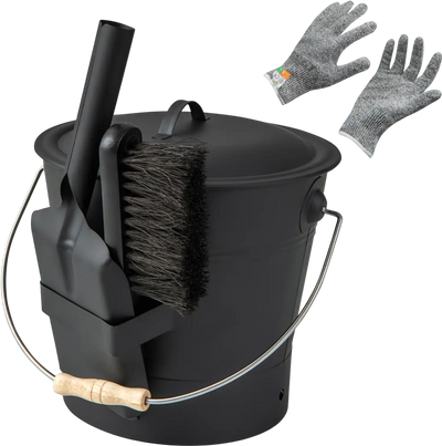 Costway Ash Bucket Lid Cut-Resistant Gloves 48705022 New