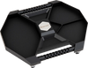 Automotive rolling tool creeper in black with 4 swivel casters, 30 lbs capacity, and efficient storage compartments.