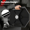 Portable automotive tool creeper with anti-slip handles, 4 compartments, and lightweight design for easy transport.