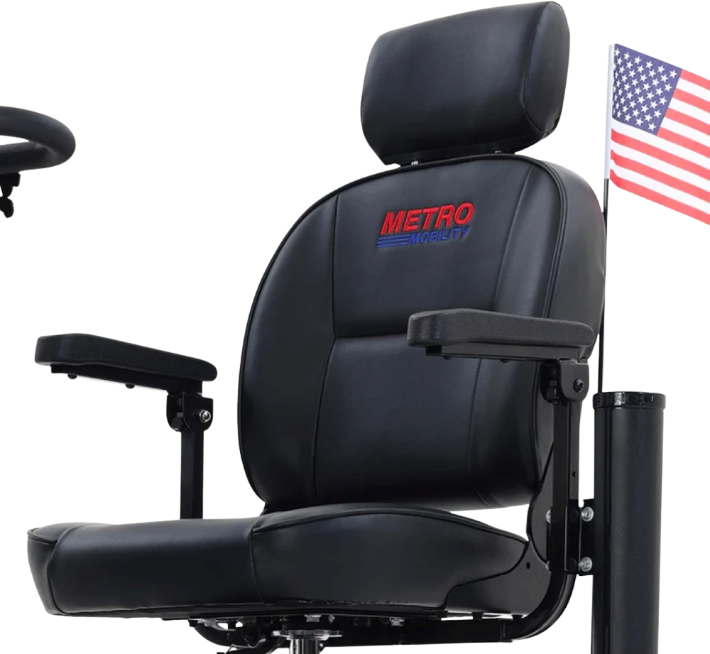 Metro Mobility Captain Seat with Headrest for M1, M1 Lite, Patriot, Max Sport, Max Plus New