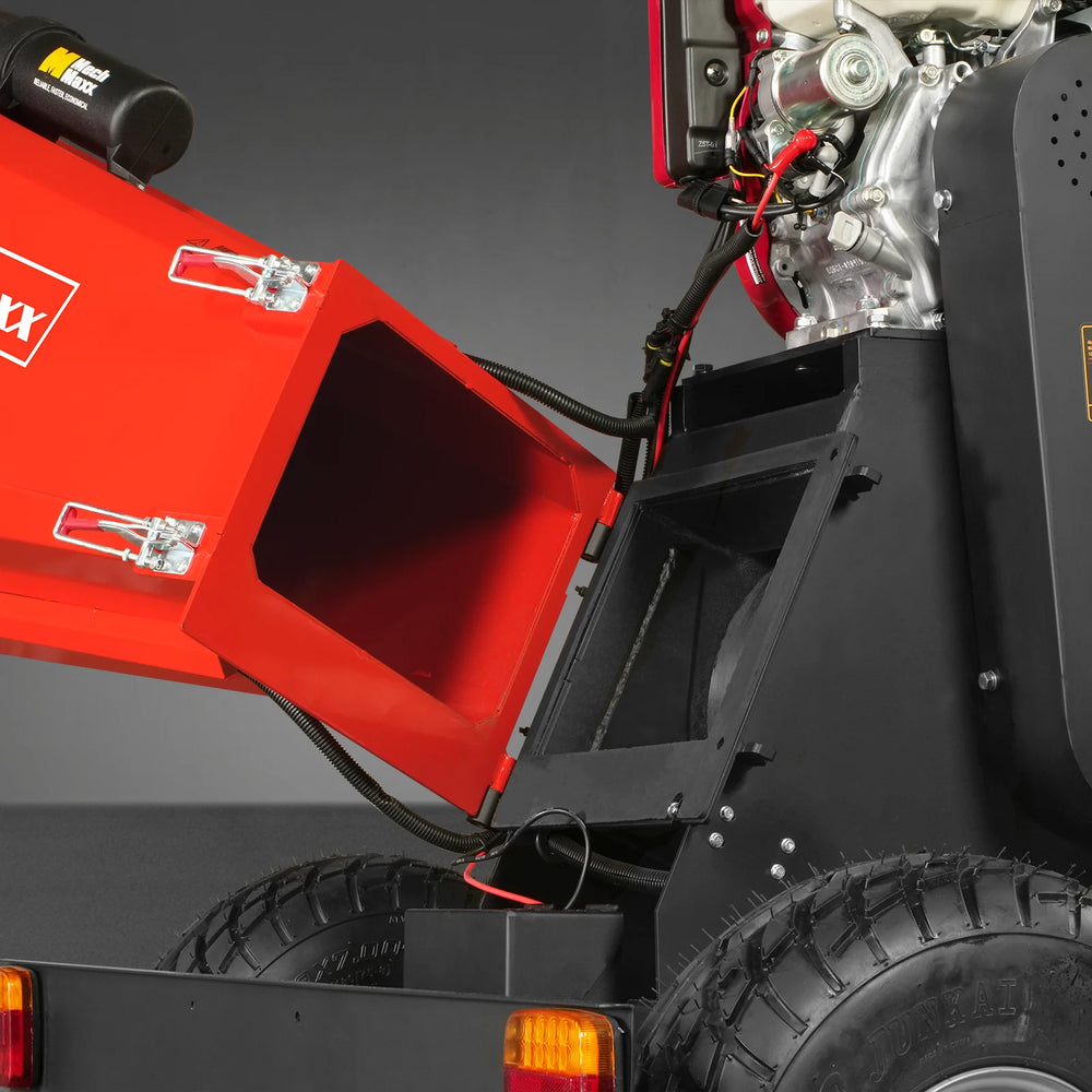 6 inch HONDA E-Start Gasoline Engine Powered 4 - Wheel Drum Wood Chipper with Taillight ,  B150