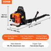 Vevor Leaf Blower Backpack Gas 52 cc 2-Stroke Engine 480 CFM 175 MPH 1.37L Tank New