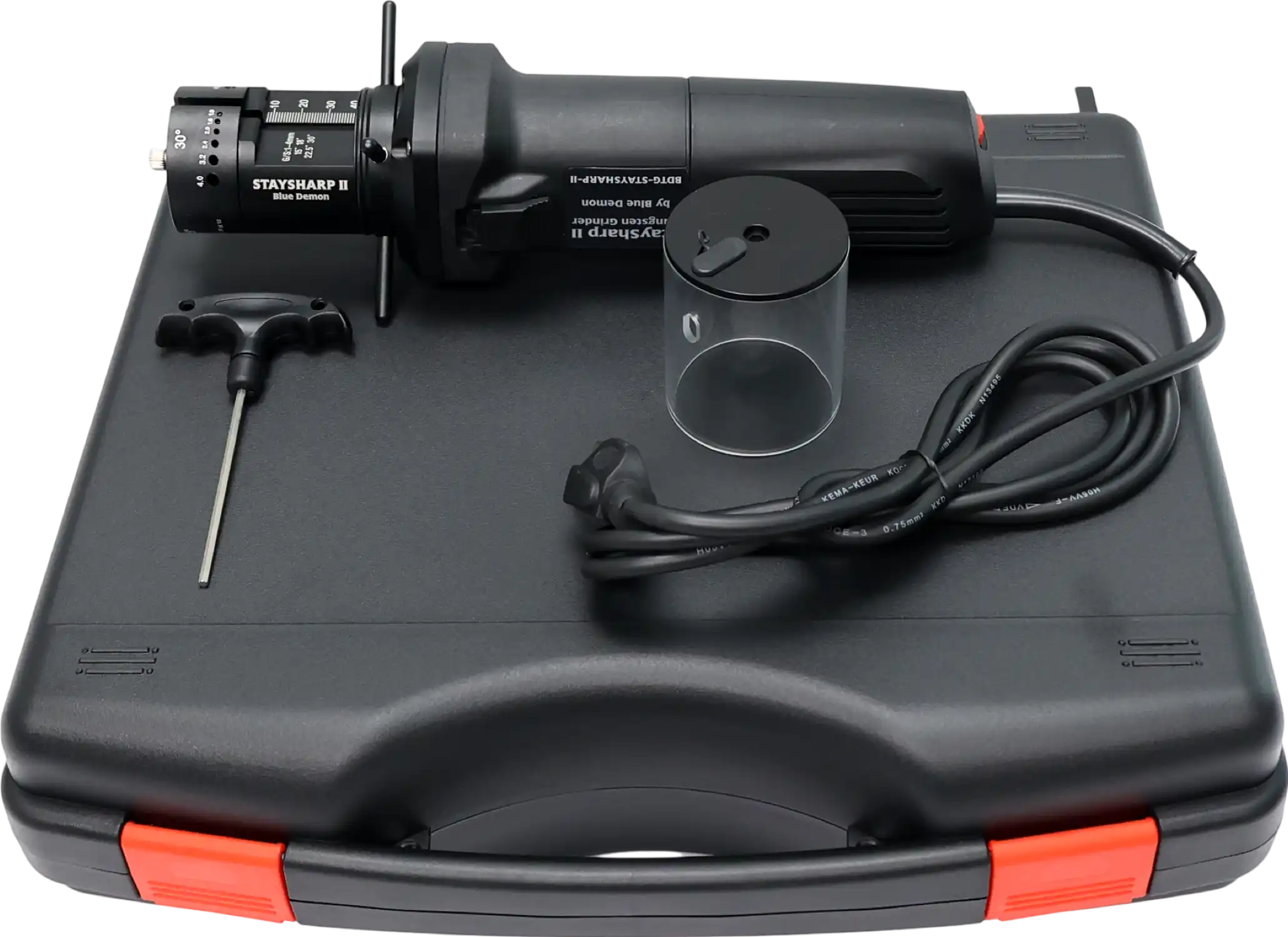 Blue Demon Stay Sharp II Tungsten Grinder Handheld with Carrying Case 110V 750W New