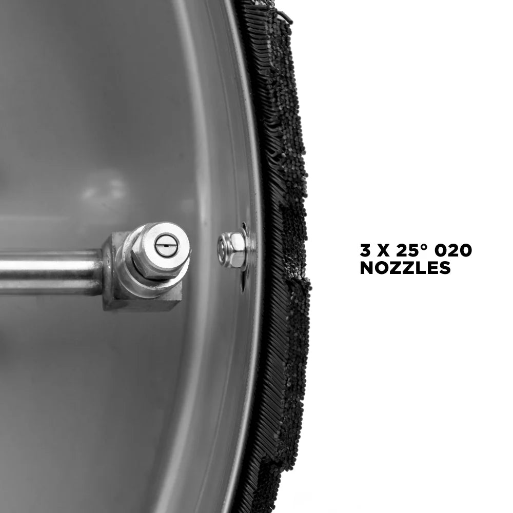 BE Whirl-A-Way Surface Cleaner with Casters 24" Stainless Steel 5000 PSI 300°F New