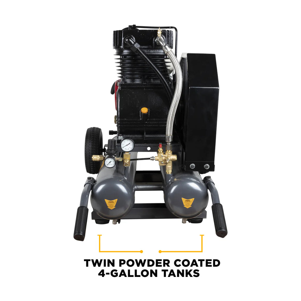 BE Portable Air Compressor with Honda GX270 Engine 17.7 CFM at 175 PSI New