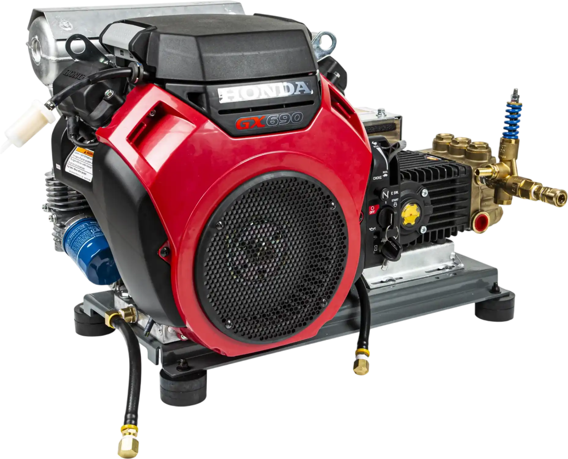 BE Pressure Washer Truck Mount Cold Water 4,000 PSI 8.2 GPM Honda GX690 Engine Electric Start New