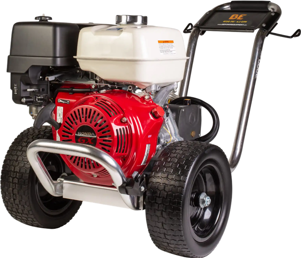 4,200 PSI 4.2 GPM Cold Water Gas Pressure Washer with Honda GX390 Engine and CP Triplex Pump on Aluminum Frame - B4213HAAS