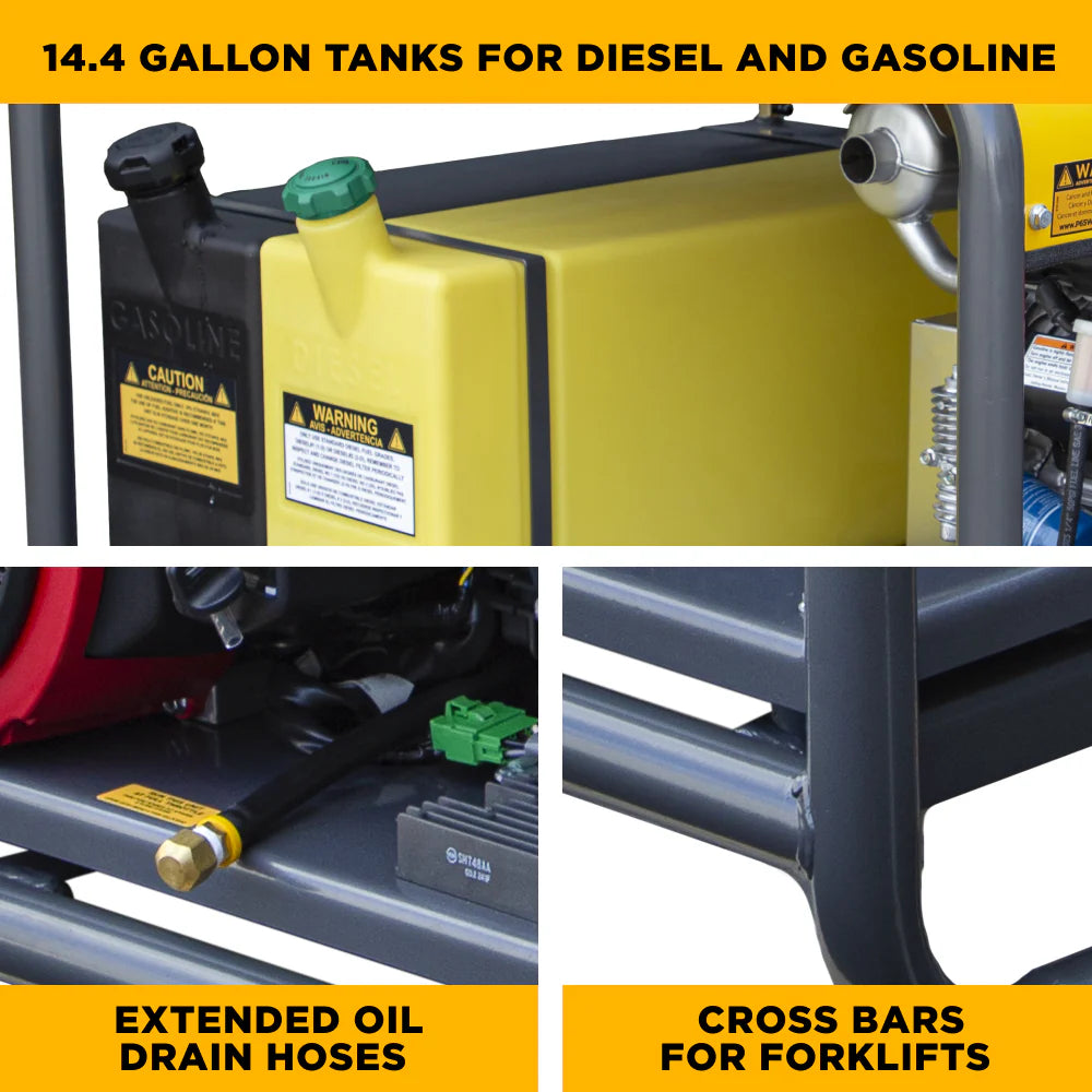 BE Skid Pressure Washer Hot Water 4,000 PSI 5.5 GPM Honda GX690 Electric Start AR Pump New