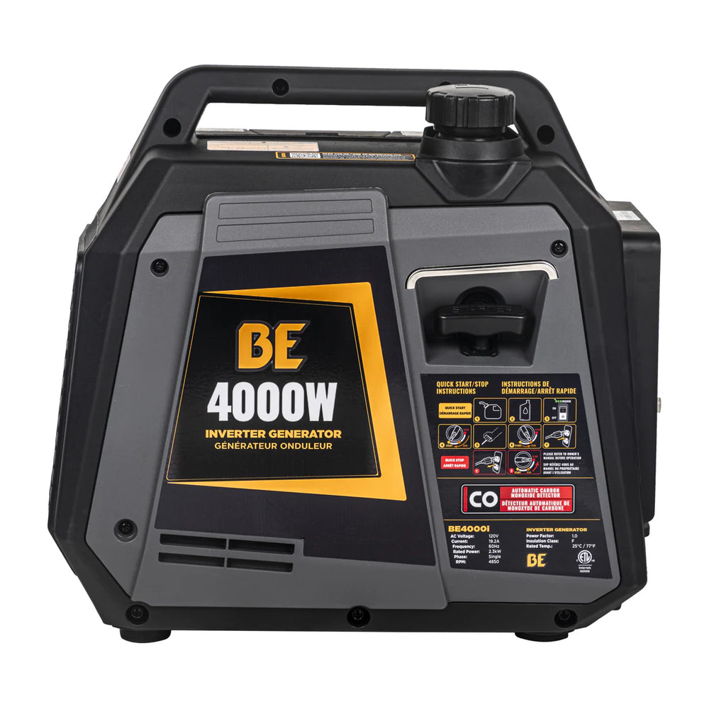 BE 3200W/4000W Inverter Generator Low THD Gas Powerease Engine Recoil Start New