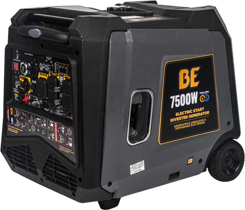 BE 6000W/7500W Digital Inverter Generator Dual-Fuel Gas Propane Powerease Engine Electric Start New