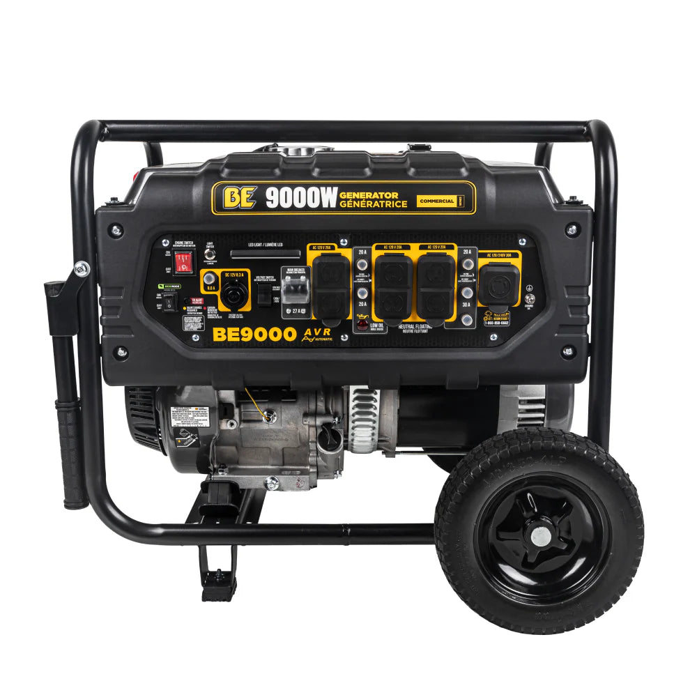 BE 6300W/9000W Generator Gas Powerease Engine Electric Start CO Detect 120/240V New