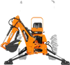 7' Tractor Backhoe Attachment with Hydraulic Thumb,  12" Bucket,  ISO/SAE Switchable Controls,  Self-Contained Hydraulic System,  3 Point Hitch Cat.1,  15-50 HP,  BH660H