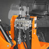 9' Tractor Backhoe Attachment with Mechanical Thumb,  15" Bucket,  ISO/SAE Switchable Controls,  Self-Contained Hydraulic System,  3 Point Hitch Cat.1 & 2,  25-100 HP,  BH860M