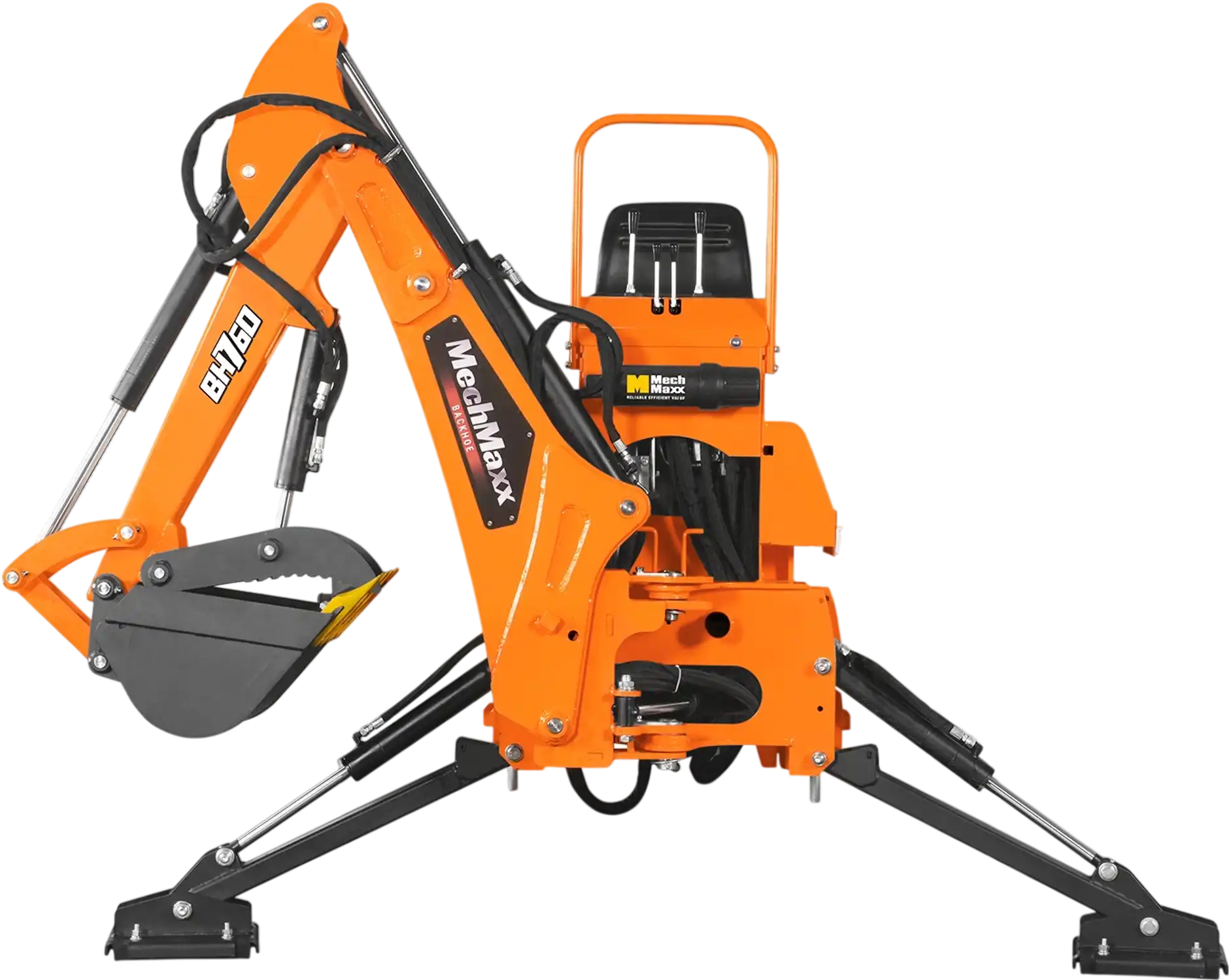 MechMaxx BH760 Tractor Backhoe Attachment 8' Hydraulic Thumb 15