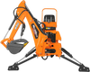 8' Tractor Backhoe Attachment with Hydraulic Thumb,  15" Bucket,  ISO/SAE Switchable Controls,  Self-Contained Hydraulic System,  3 Point Hitch Cat.1 & 2,  20-100 HP,  BH760H