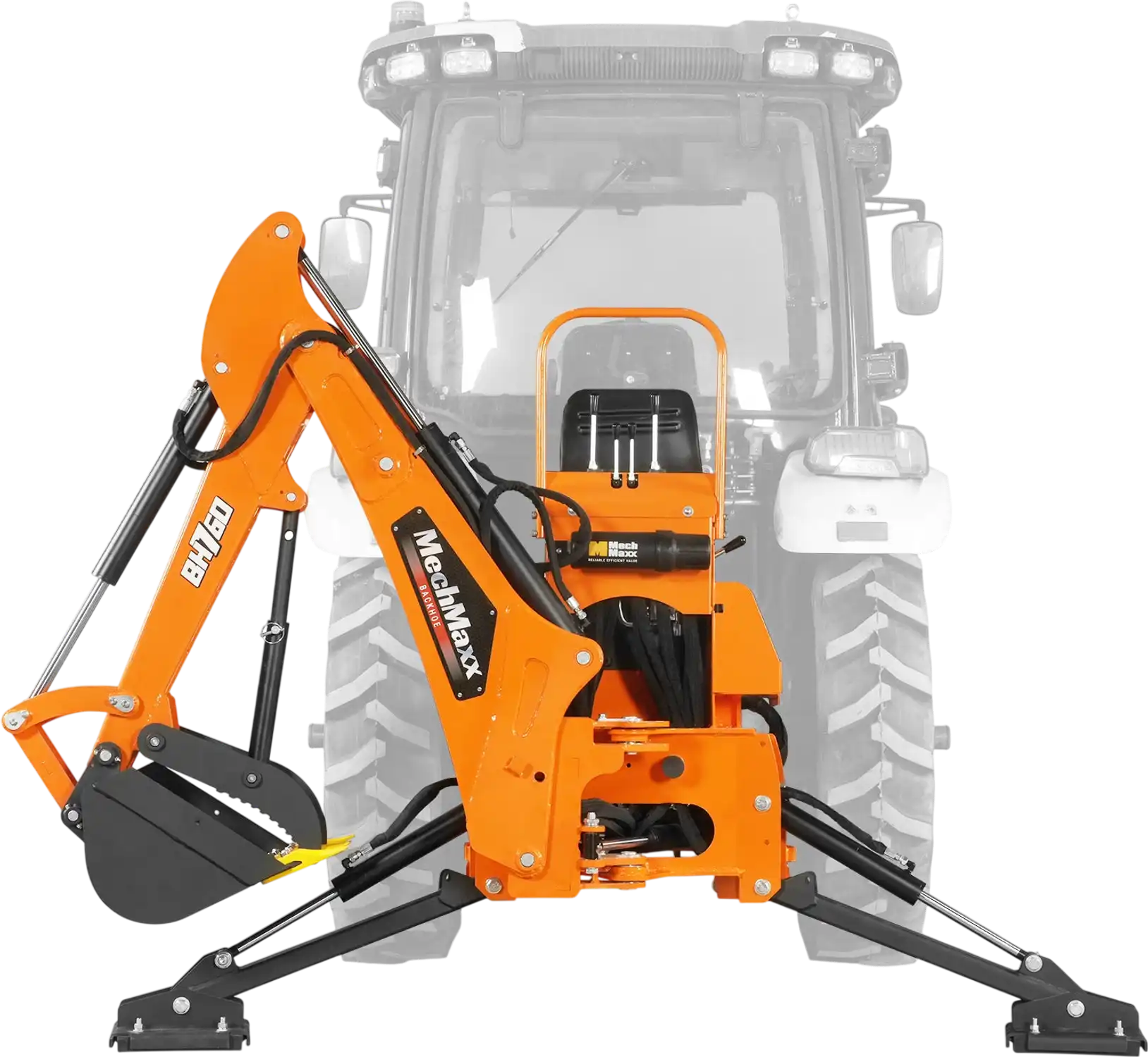 MechMaxx BH760M Tractor Backhoe Attachment 8' Mechanical Thumb 15
