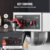 Vevor 12-Cup Commercial Drip Coffee Maker with 3 Glass Carafes Warmers and Water Inlet New