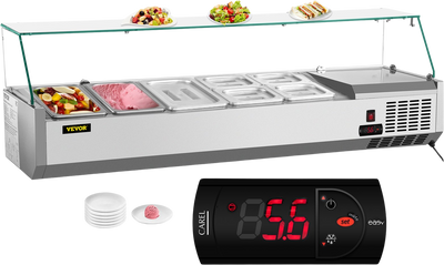 Vevor Refrigerated Condiment Prep Station 55