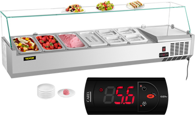 Vevor Refrigerated Condiment Prep Station 59
