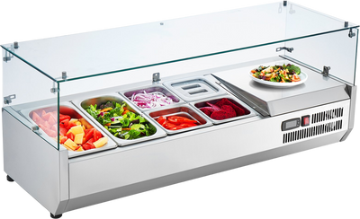 Vevor Refrigerated Condiment Prep Station 44.4