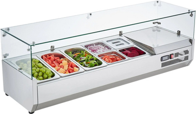 Vevor Refrigerated Condiment Prep Station 51.3
