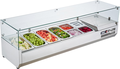 Vevor Refrigerated Condiment Prep Station 58.2