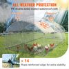 Vevor Metal Chicken Coop 19.7' x 9.8' x 6.4' Dome Walk In Run Waterproof Cover New