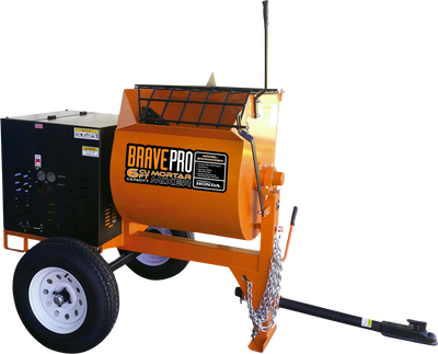 Brave Mortar Mixer 6 Cu. Ft. Steel Drum with Honda GX240 Engine BRPMM106H New