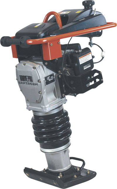 Brave Tamping Rammer 12.8 kN with Honda GX100 2878 lbs Impact Force 100cc BRPTR68H New