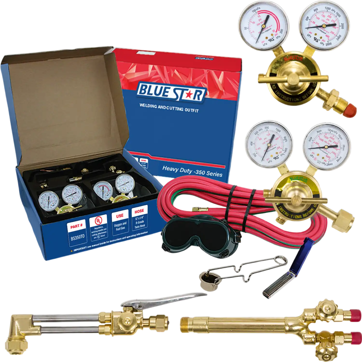 Blue Star BS350TO Medium/Heavy Duty Torch Outfit 350 Series New