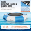 Vevor Inflatable Water Trampoline 10' Portable Swim Platform Bouncer with 3-Step Ladder New