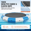 Vevor Inflatable Water Trampoline 15' Portable Swim Platform Bouncer with 3-Step Ladder New