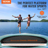 Vevor Inflatable Water Trampoline 10' Portable Swim Platform Bouncer with 3-Step Ladder New