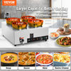 Vevor Electric Soup Warmer 4 Pot 7.4 Qt. with Lids 1500W Commercial Bain Marie with Anti-Dry Burn Stainless Steel New