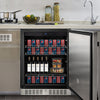 Vevor Beverage Cooler 5.3 Cu. Ft. Stainless Steel Built-In with Embraco Compressor 142 Cans for Indoor Outdoor Use New