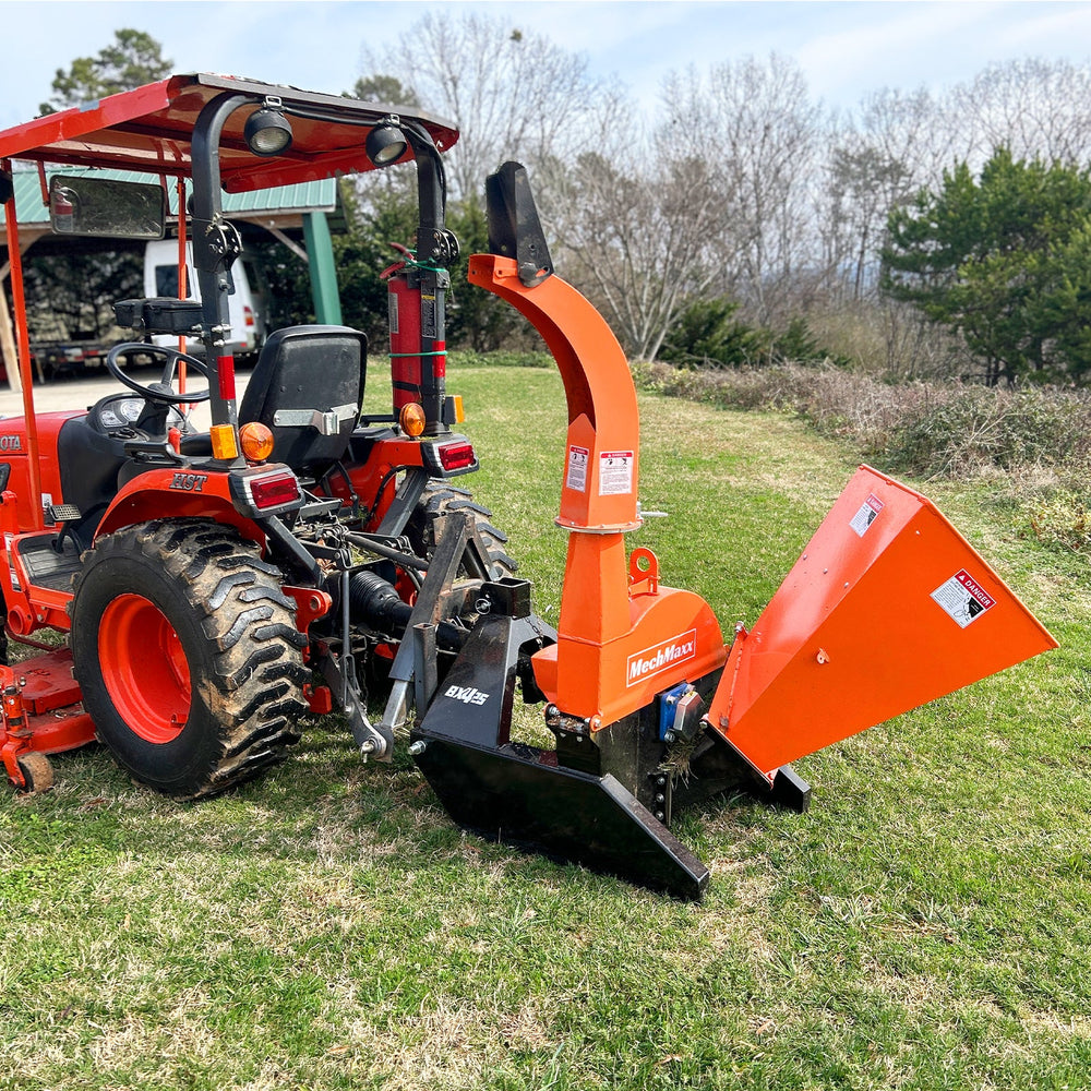 3 Point PTO Wood Chipper Attachment For Tractors Up To 45HP (PTO Shaft Included),  BX42S