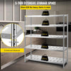 Vevor 5-Tier Storage Shelf 59.1" x 17.7" x 70.9" Stainless Steel 660 Lbs. Capacity with Vent Holes New