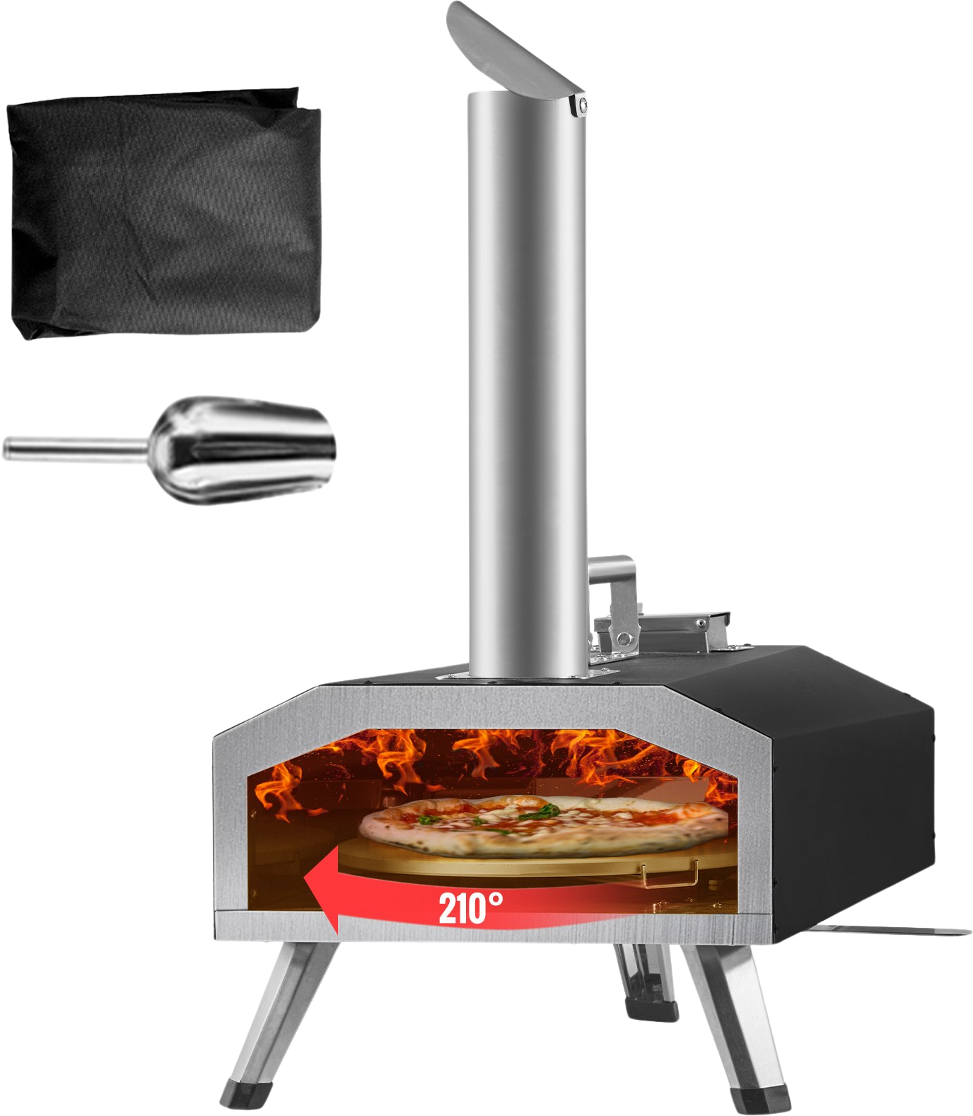 Vevor Multi-Fuel Outdoor Pizza Oven 12