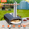 Vevor Multi-Fuel Outdoor Pizza Oven 12" Wood or Gas Fired Portable Stainless Steel with Rotatable Stone CSA Listed New