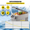 Vevor Portable Refrigerator 37 Qt 12V Dual Zone -4°F to 68°F Adjustable Temperature New