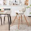 Baby High Chair with Dishwasher Safe Tray-Beige - Gallery View 1 of 13